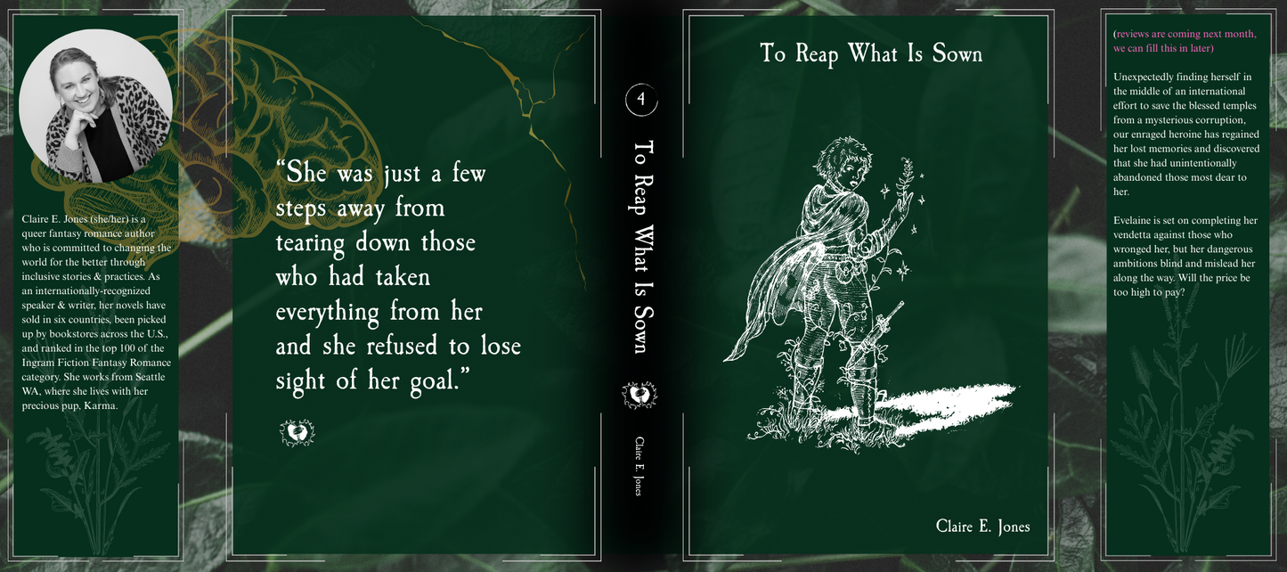 To Reap What Is Sown Special Edition Dust Jacket Hardback (Personalized & Signed Preorders)