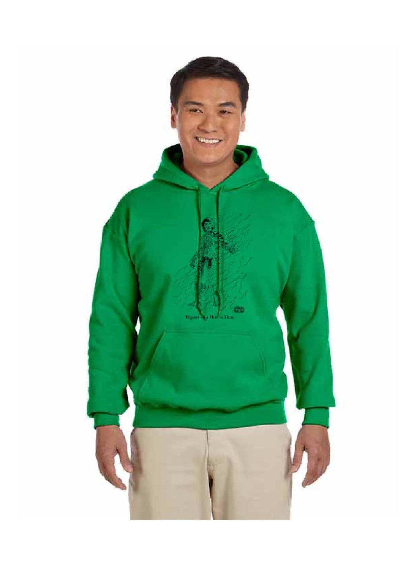 Engraved on a Heart of Flame Hoodies