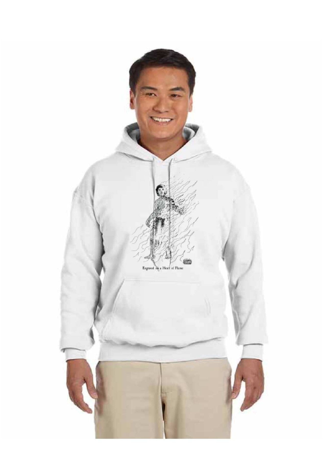 Engraved on a Heart of Flame Hoodies