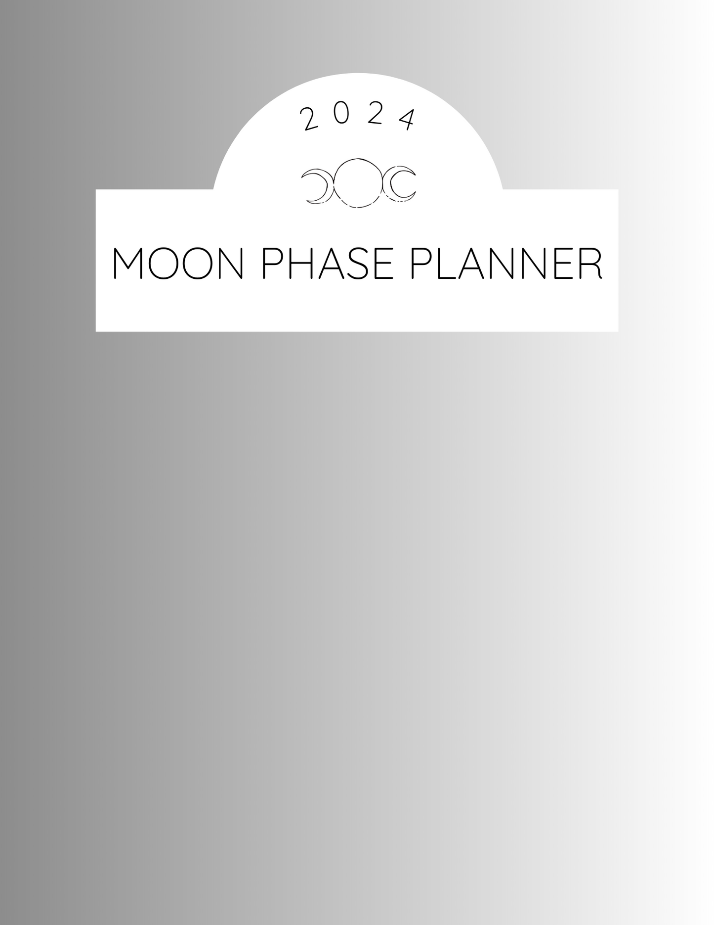 2024 Moon Phase Planner (Digital Version)