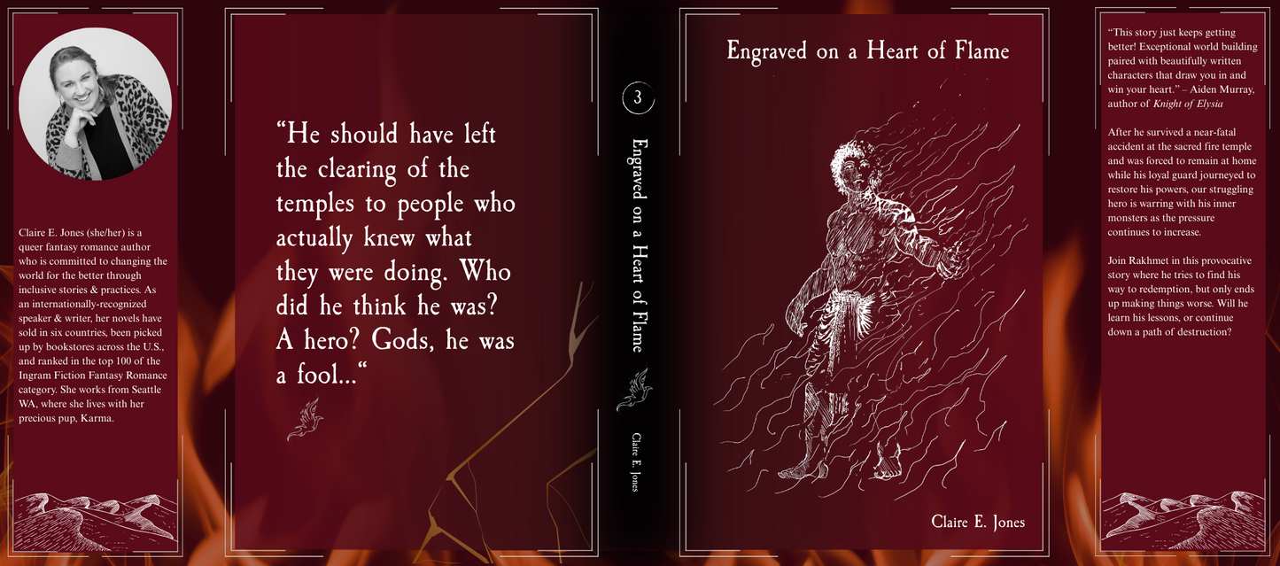 Engraved on a Heart of Flame Special Edition Dust Jacket Hardback (Personalized & Signed Preorders)