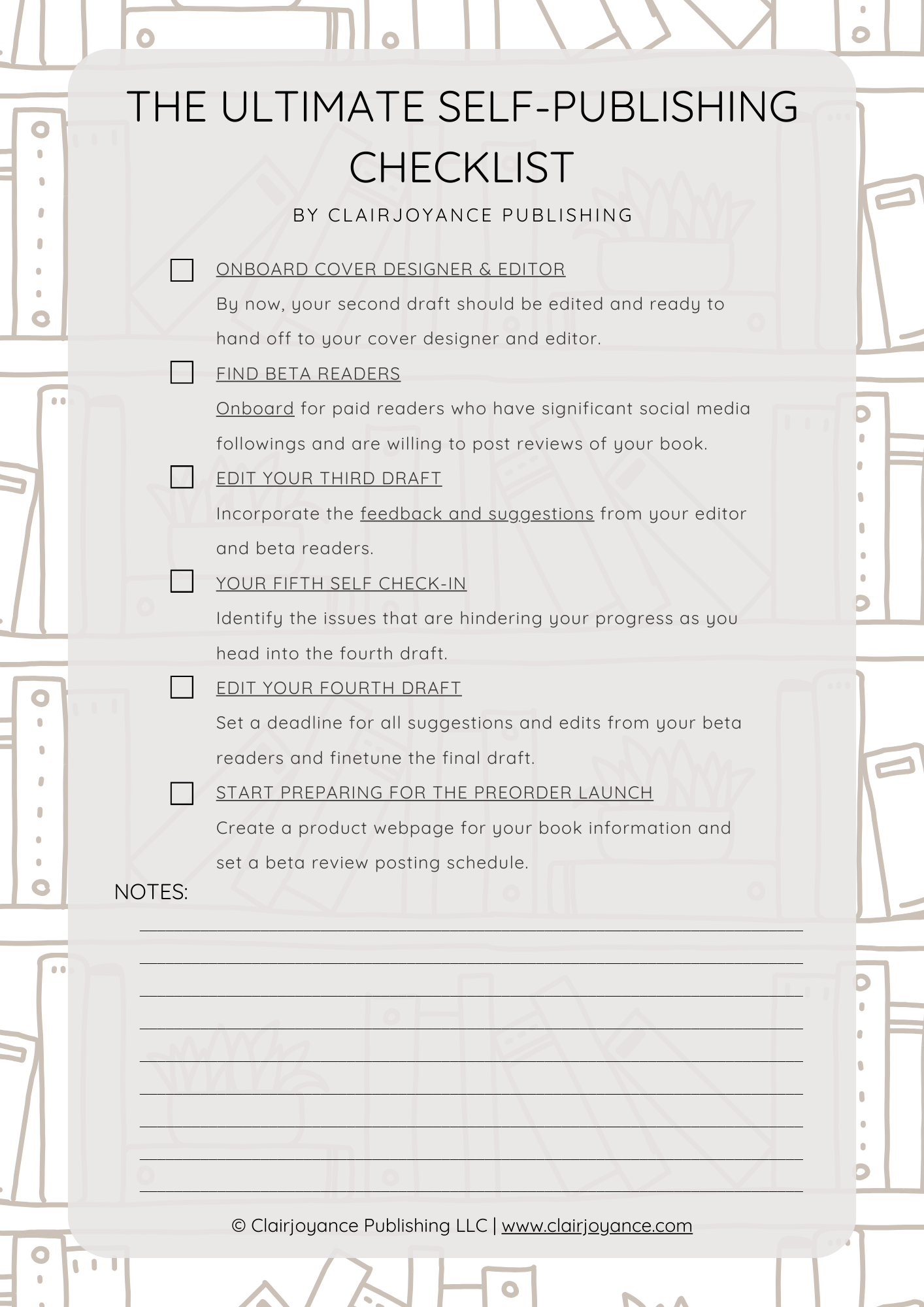 The Ultimate Self-Publishing Checklist